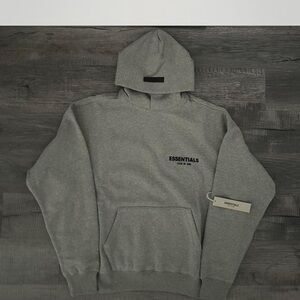 Essentials Gray Hoodie Unisex
